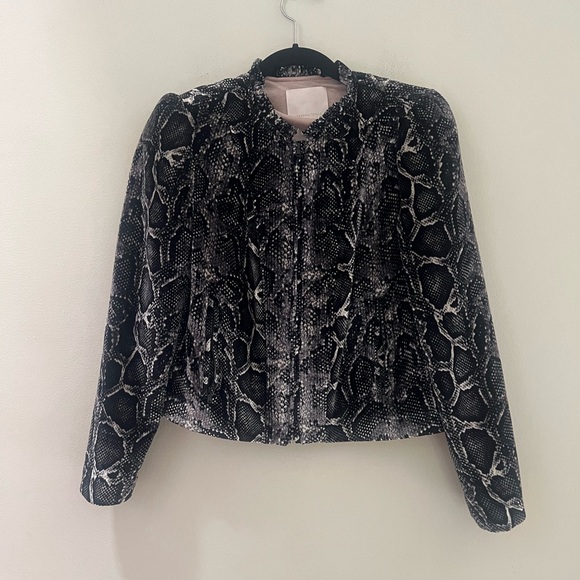 Rebecca Taylor woman’s velvet snake print jacket - Picture 8 of 15